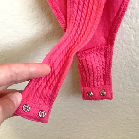 \Wild Fable\ NWT Pink Textured Bodysuit - Picture 13 of 15